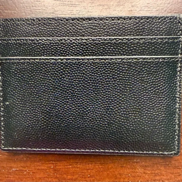 Saint Laurent Black Leather  Card Holder - Picture 4 of 7